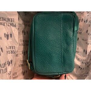 Portland leather SEAFOAM small camera bag